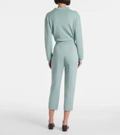 Loro Piana Siena silk and cotton cropped tapered pants | Thumbnail 3 Loro Piana Siena silk and cotton cropped tapered pants | Thumbnail 3