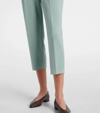 Loro Piana Siena silk and cotton cropped tapered pants | Thumbnail 5 Loro Piana Siena silk and cotton cropped tapered pants | Thumbnail 5