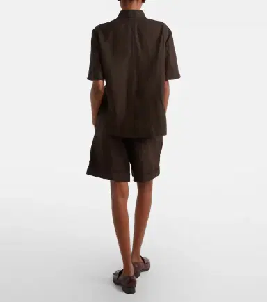 Loro Piana Combray linen Bermuda shorts | Thumbnail 2 Loro Piana Combray linen Bermuda shorts | Thumbnail 2