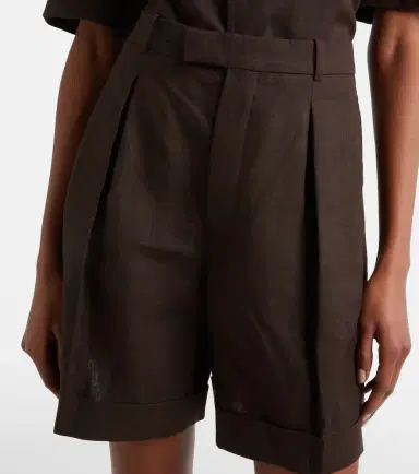 Loro Piana Combray linen Bermuda shorts | Thumbnail 4 Loro Piana Combray linen Bermuda shorts | Thumbnail 4