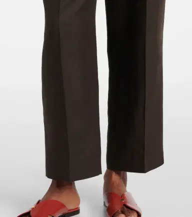Loro Piana High-rise linen straight pants | Thumbnail 2 Loro Piana High-rise linen straight pants | Thumbnail 2