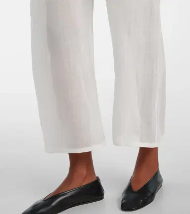 Leset Niko ramie cropped barrel-leg pants | Thumbnail 4 Leset Niko ramie cropped barrel-leg pants | Thumbnail 4