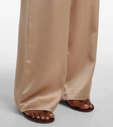 Leset Barb mid-rise satin wide-leg pants | Thumbnail 3 Leset Barb mid-rise satin wide-leg pants | Thumbnail 3