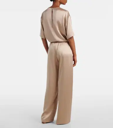 Leset Barb mid-rise satin wide-leg pants | Thumbnail 4 Leset Barb mid-rise satin wide-leg pants | Thumbnail 4
