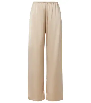 Leset Barb mid-rise satin wide-leg pants | Thumbnail 1 Leset Barb mid-rise satin wide-leg pants | Thumbnail 1