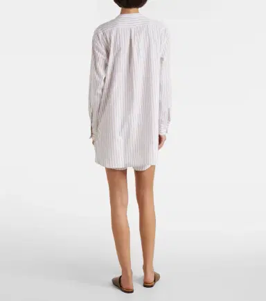 Leset Yoshi striped cotton-blend shirt | Thumbnail 5 Leset Yoshi striped cotton-blend shirt | Thumbnail 5
