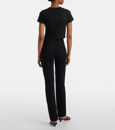 Leset Kelly cropped cotton-blend jersey T-shirt | Thumbnail 3 Leset Kelly cropped cotton-blend jersey T-shirt | Thumbnail 3