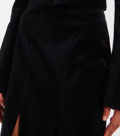 Nina Ricci Cotton velvet maxi skirt | Thumbnail 4 Nina Ricci Cotton velvet maxi skirt | Thumbnail 4