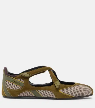 The Attico Floor 01 suede and mesh ballet flats | Thumbnail 2 The Attico Floor 01 suede and mesh ballet flats | Thumbnail 2