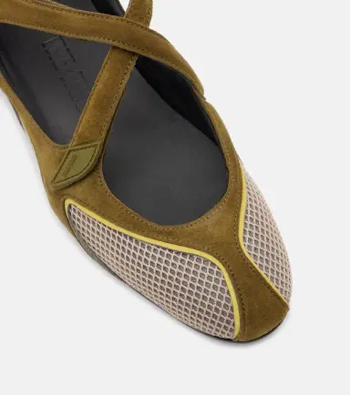 The Attico Floor 01 suede and mesh ballet flats | Thumbnail 4 The Attico Floor 01 suede and mesh ballet flats | Thumbnail 4