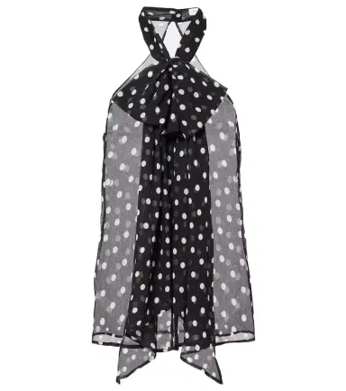 Nina Ricci Polka-dot sheer silk tank top | Thumbnail 1 Nina Ricci Polka-dot sheer silk tank top | Thumbnail 1