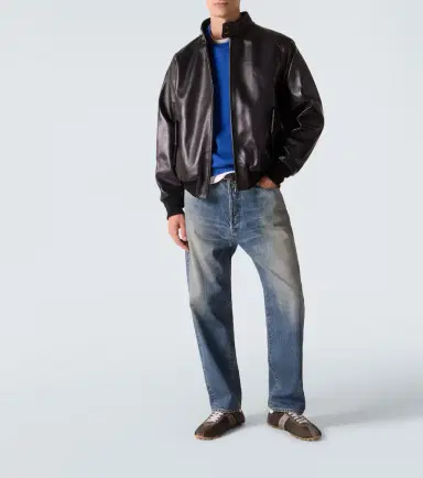 A.Presse A. Presse Leather bomber jacket | Thumbnail 3 A.Presse A. Presse Leather bomber jacket | Thumbnail 3