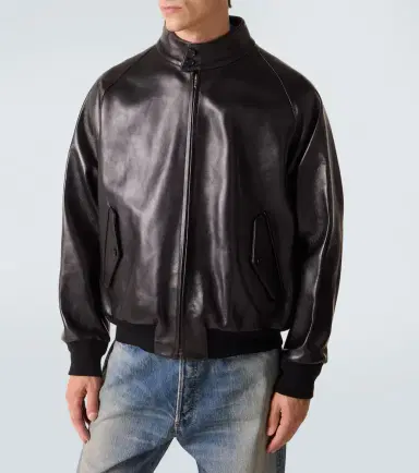 A.Presse A. Presse Leather bomber jacket | Thumbnail 6 A.Presse A. Presse Leather bomber jacket | Thumbnail 6