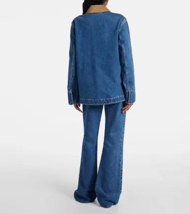 Loro Piana Corduroy-trimmed denim jacket | Thumbnail 5 Loro Piana Corduroy-trimmed denim jacket | Thumbnail 5