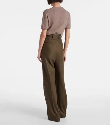 Loro Piana Kurt wool and cashmere wide-leg pants | Thumbnail 4 Loro Piana Kurt wool and cashmere wide-leg pants | Thumbnail 4