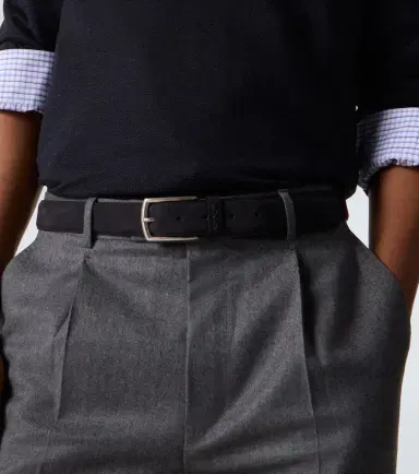 Zegna Triple Stitch leather belt | Thumbnail 4 Zegna Triple Stitch leather belt | Thumbnail 4