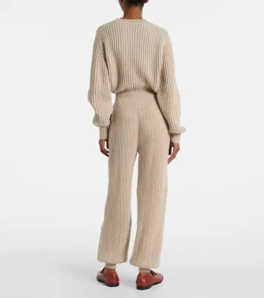Loro Piana Plane Tree ribbed-knit cashmere sweatpants | Thumbnail 4 Loro Piana Plane Tree ribbed-knit cashmere sweatpants | Thumbnail 4