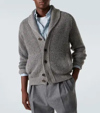 Zegna Waffle-knit cashmere and mohair cardigan | Thumbnail 2 Zegna Waffle-knit cashmere and mohair cardigan | Thumbnail 2