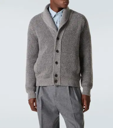 Zegna Waffle-knit cashmere and mohair cardigan | Thumbnail 6 Zegna Waffle-knit cashmere and mohair cardigan | Thumbnail 6