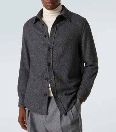 Zegna Cashmere and silk overshirt | Thumbnail 6 Zegna Cashmere and silk overshirt | Thumbnail 6