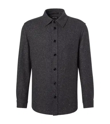 Zegna Cashmere and silk overshirt | Thumbnail 1 Zegna Cashmere and silk overshirt | Thumbnail 1