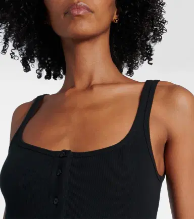 Versace Ribbed-knit logo cotton-blend bodysuit | Thumbnail 4 Versace Ribbed-knit logo cotton-blend bodysuit | Thumbnail 4