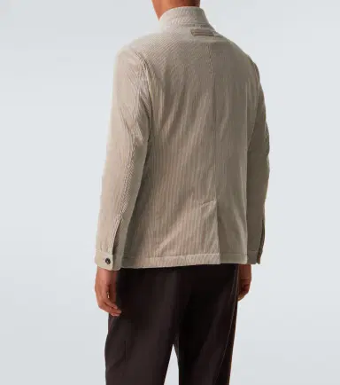 Zegna Conte cotton and cashmere corduroy jacket | Thumbnail 2 Zegna Conte cotton and cashmere corduroy jacket | Thumbnail 2