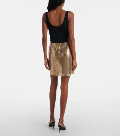 Versace Metallic mesh miniskirt | Thumbnail 3 Versace Metallic mesh miniskirt | Thumbnail 3