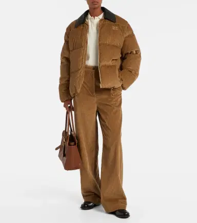 Miu Miu Cotton corduroy down jacket | Thumbnail 5 Miu Miu Cotton corduroy down jacket | Thumbnail 5