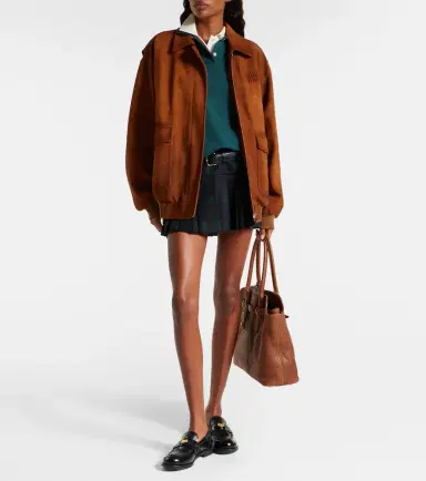 Miu Miu Plaid virgin wool twill miniskirt | Thumbnail 2 Miu Miu Plaid virgin wool twill miniskirt | Thumbnail 2