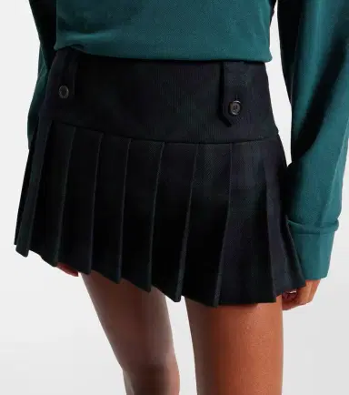 Miu Miu Plaid virgin wool twill miniskirt | Thumbnail 5 Miu Miu Plaid virgin wool twill miniskirt | Thumbnail 5