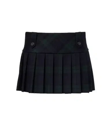 Miu Miu Plaid virgin wool twill miniskirt | Thumbnail 1 Miu Miu Plaid virgin wool twill miniskirt | Thumbnail 1