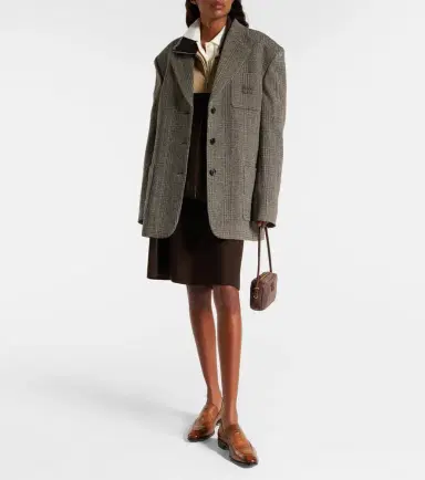 Miu Miu Chevron virgin wool suit jacket | Thumbnail 5 Miu Miu Chevron virgin wool suit jacket | Thumbnail 5