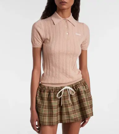 Miu Miu Cashmere polo sweater | Thumbnail 4 Miu Miu Cashmere polo sweater | Thumbnail 4