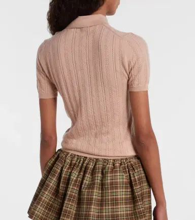 Miu Miu Cashmere polo sweater | Thumbnail 5 Miu Miu Cashmere polo sweater | Thumbnail 5
