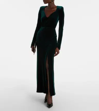Galvan Vanitas velvet gown | Thumbnail 4 Galvan Vanitas velvet gown | Thumbnail 4
