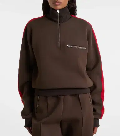 Maison Margiela Cotton-blend jersey half-zip sweatshirt | Thumbnail 5 Maison Margiela Cotton-blend jersey half-zip sweatshirt | Thumbnail 5