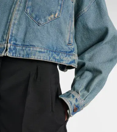 Prada Cropped denim jacket | Thumbnail 2 Prada Cropped denim jacket | Thumbnail 2