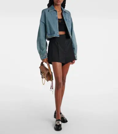Prada Cropped denim jacket | Thumbnail 5 Prada Cropped denim jacket | Thumbnail 5