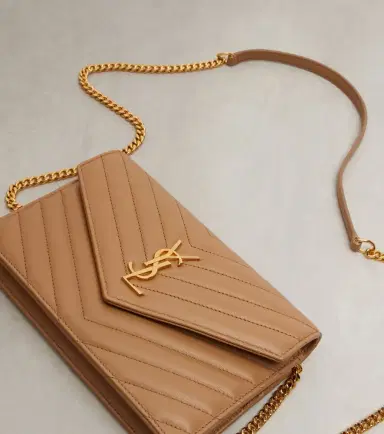 Saint Laurent Cassandre Envelope matelassé leather wallet on chain | Thumbnail 4 Saint Laurent Cassandre Envelope matelassé leather wallet on chain | Thumbnail 4