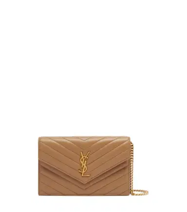 Saint Laurent Cassandre Envelope matelassé leather wallet on chain | Thumbnail 1 Saint Laurent Cassandre Envelope matelassé leather wallet on chain | Thumbnail 1