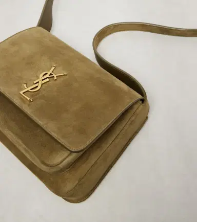 Saint Laurent Niki Cassandre suede shoulder bag | Thumbnail 3 Saint Laurent Niki Cassandre suede shoulder bag | Thumbnail 3