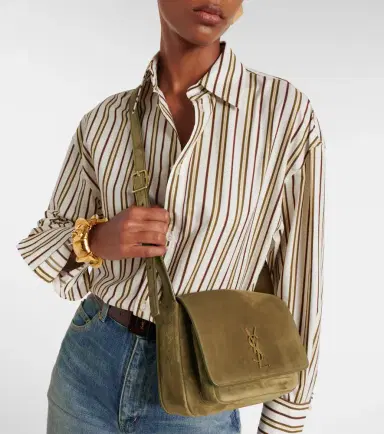 Saint Laurent Niki Cassandre suede shoulder bag | Thumbnail 6 Saint Laurent Niki Cassandre suede shoulder bag | Thumbnail 6