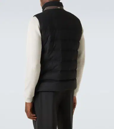 Herno Down-paneled silk and cashmere vest | Thumbnail 2 Herno Down-paneled silk and cashmere vest | Thumbnail 2