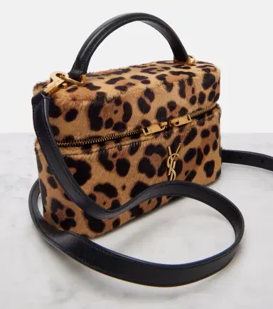 Saint Laurent Gaby leopard-print calf hair vanity bag | Thumbnail 4 Saint Laurent Gaby leopard-print calf hair vanity bag | Thumbnail 4