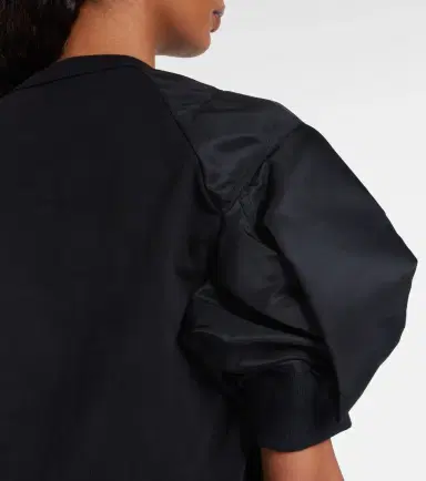 Sacai Cotton twill and jersey T-shirt | Thumbnail 3 Sacai Cotton twill and jersey T-shirt | Thumbnail 3