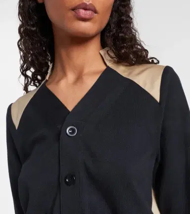 Sacai Cotton-blend gabardine cardigan | Thumbnail 2 Sacai Cotton-blend gabardine cardigan | Thumbnail 2