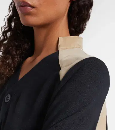 Sacai Cotton-blend gabardine cardigan | Thumbnail 4 Sacai Cotton-blend gabardine cardigan | Thumbnail 4
