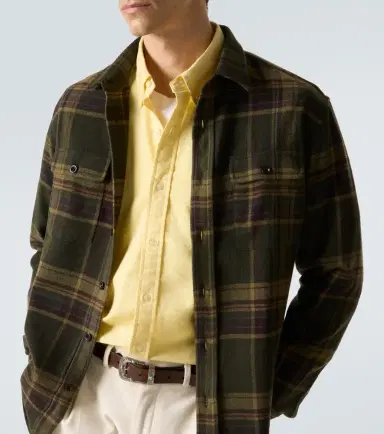Ralph Lauren Purple Label Checked cashmere shirt | Thumbnail 3 Ralph Lauren Purple Label Checked cashmere shirt | Thumbnail 3