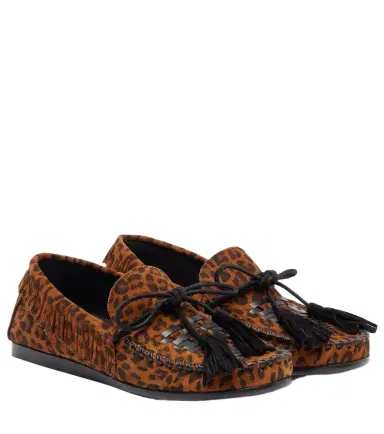 Isabel Marant Fitza fringed suede loafers | Thumbnail 1 Isabel Marant Fitza fringed suede loafers | Thumbnail 1
